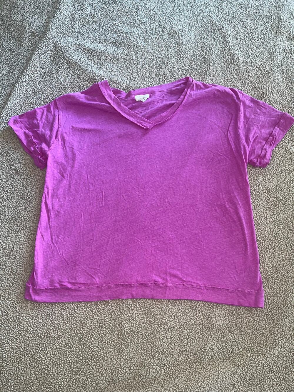 Andree by Unit Boutique Top Fuchsia Cotton Oversized Tee